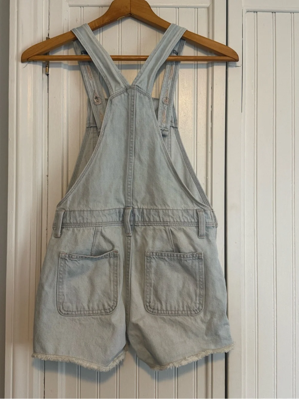 Old Navy Light Blue Denim Short Overalls